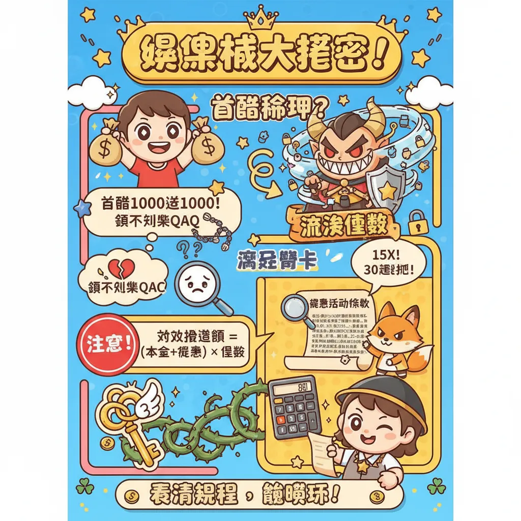 首儲1000送1000：破解流水倍數與出金限制攻略